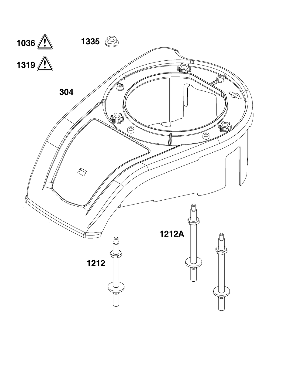 Blower Housing Diagram and Parts List for 14D932-0236-F1 100000 - 19Z999 Briggs and Stratton Engine
